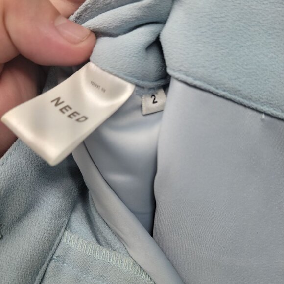 Need Womens Light Blue Wide-Leg Pants Size 2 - Picture 5 of 11